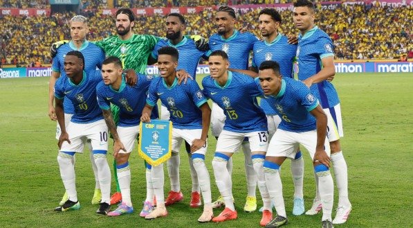 Titulares da Seleção Brasileira contra o Equador
