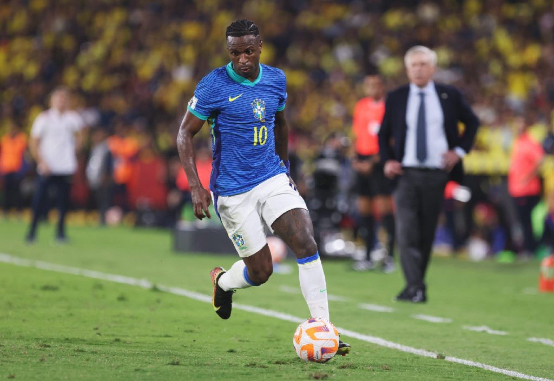 Brasil empata com o Equador em estreia de Ancelotti; Vini projeta próximo jogo em São Paulo