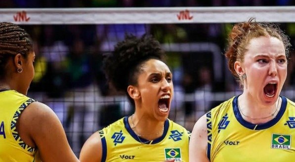 Brasil superou a Alemanha e segue invicto na Liga das Nações de Vôlei Feminino 2025