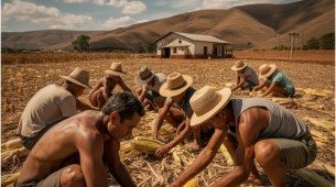 Imagem de trabalho no campo