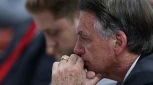 Imagem de Jair Messias Bolsonaro (PL) no interrogatório dos réus da Ação Penal (AP) 2668
