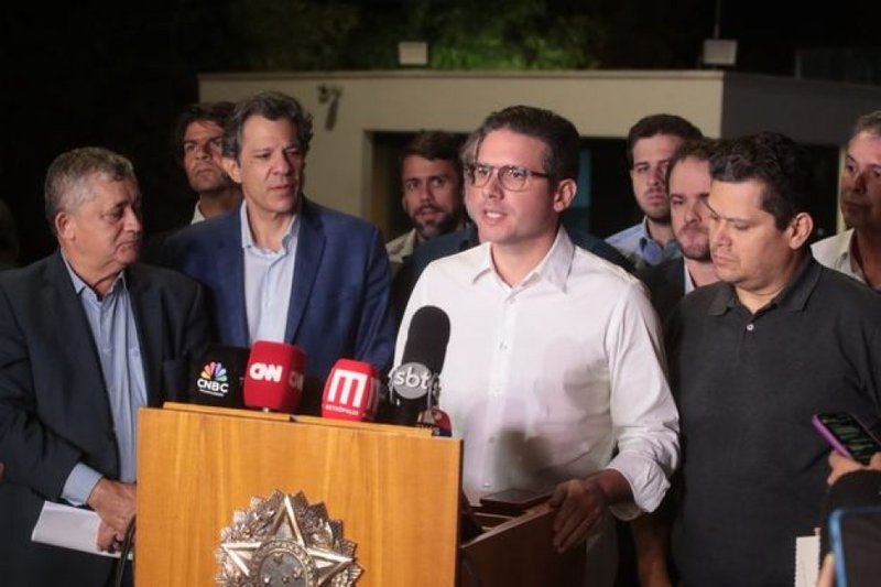 Hugo Motta com Davi Alcolumbre