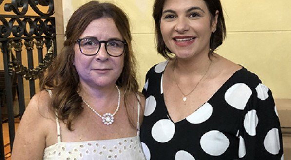 Paula Losada, aniversariante de hoje, com Priscila Krause