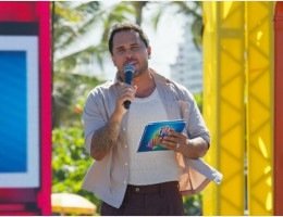 Lucas Guimarães grava programa em Recife