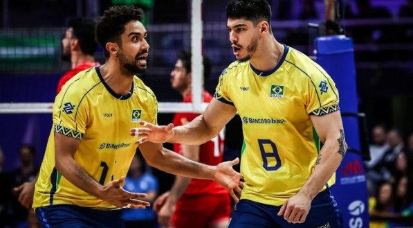 Honorato foi um destaques do Brasil na estreia da Liga das Nações em vitória por 3 sets a 0 contra o Irã nesta quarta (11)