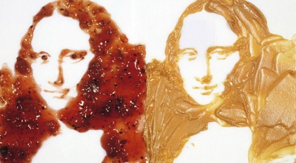 Obra Duas vezes Mona Lisa, de Vik Muniz, feita em 1999