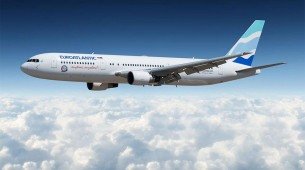Avião da empresa Euroatlantic