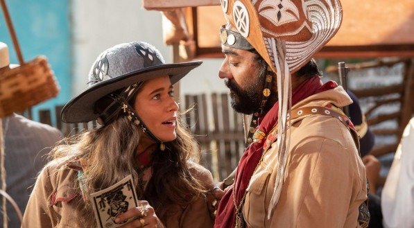 Imagem da novela 'Guerreiros do Sol, do Globoplay
