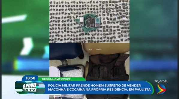 Imagem de apreensões da polícia no Bairro de Nossa Senhora do Ó, em Paulista