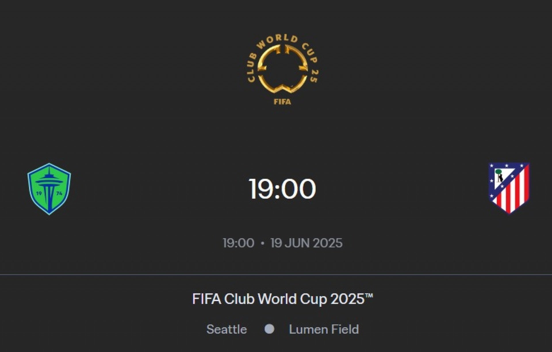 Seattle Sounders x Atlético de Madrid ao vivo (19/06): horário de onde assistir o jogo do Mundial de Clubes