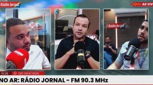 Daniel Paulista em participação no Fórum Esportivo, da Rádio Jornal