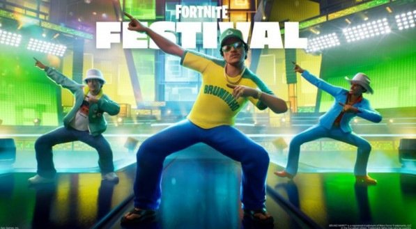 Bruno Mars é destaque do Fortnite Festival com música inspirada no Brasil