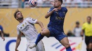 Lance do jogo entre Real Madrid x Al-Hilal pelo Mundial de Clubes