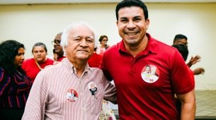 Os candidatos à presidência estadual do PT, Fernando Ferro e Carlos Veras