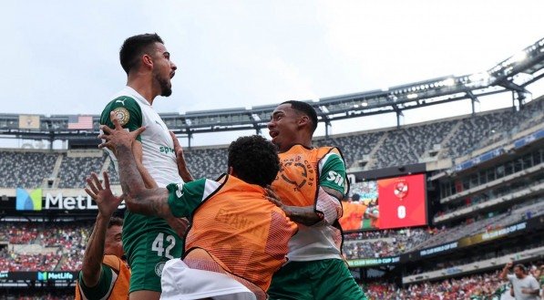 Imagem do jogo do Palmeiras no Mundial de Clubes