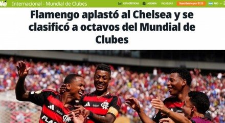 A imprensa internacional destacou com surpresa e admiração a atuação do Rubro-Negro, que virou o jogo com autoridade e empurrou os ingleses para uma situação delicada no torneio