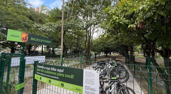 Parque da Jaqueira ganha bicicletário