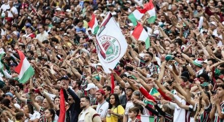 Torcida tricolor se reuniu em Nova Iorque, em um dos principais pontos turísticos da cidade, antes da segunda rodada da Copa do Mundo de Clubes.