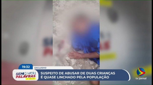 Imagem de homem suspeito de abuso infantil em Nazaré da Mata