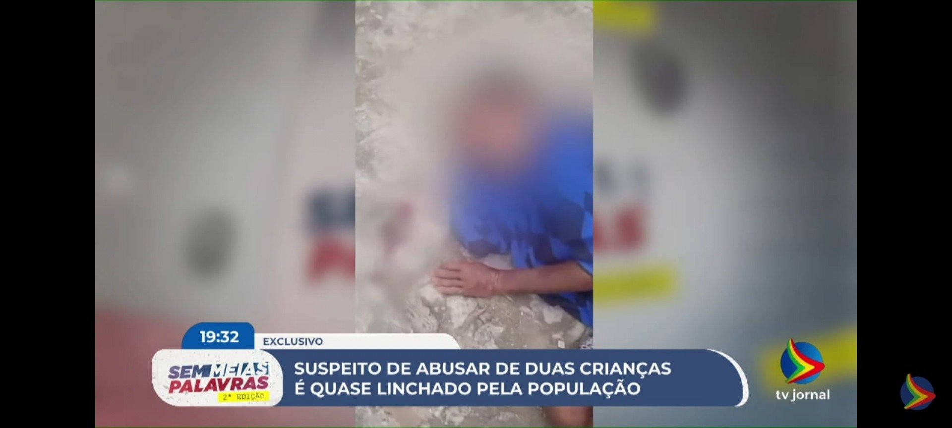 Imagem de homem suspeito de abuso infantil em Nazaré da Mata