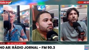 Iran Barbosa em entrevista exclusiva no estúdio da Rádio Jornal