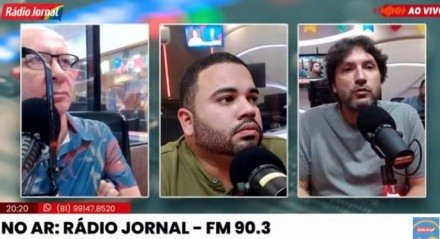 Iran Barbosa em entrevista exclusiva no estúdio da Rádio Jornal