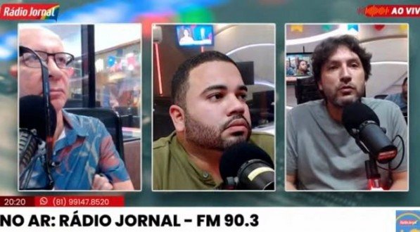Iran Barbosa em entrevista exclusiva no estúdio da Rádio Jornal