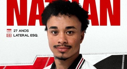 Anúncio oficial do lateral esquerdo Nathan pelo Santa Cruz