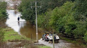 Com as fortes chuvas, Defesa Civil no Sul pede a desalojados que não voltem às suas casas