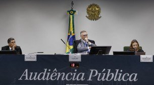 O ministro do Supremo Tribunal Federal (STF) Flávio Dino preside a sessão de audiência pública realizada  na manhã desta sexta-feira (27) na segunda turma da corte