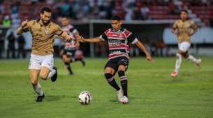 Lance do jogo 2&ordm; jogo entre Santa Cruz x Central pela S&eacute;rie D 2025