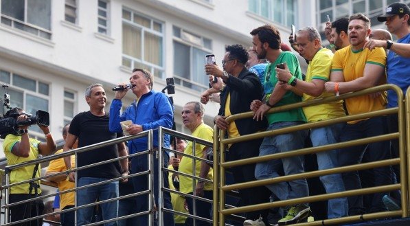 Ato do ex-presidente da República Jair Bolsonaro na Avenida Paulista