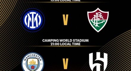 Inter de Milão x Flmuninse e Manchester City x Al Hilal
