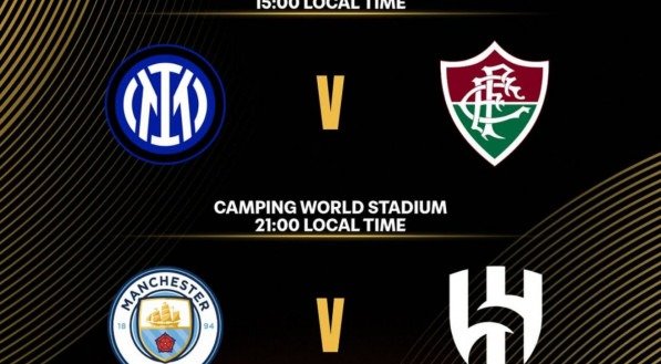 Inter de Milão x Flmuninse e Manchester City x Al Hilal