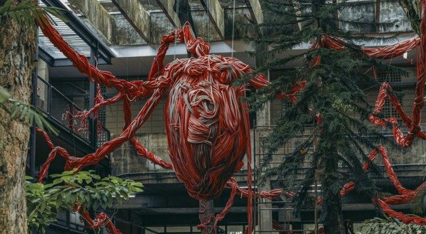 Caixa Cultural Recife apresenta exposição 'Conexões Viscerais' com coração gigante