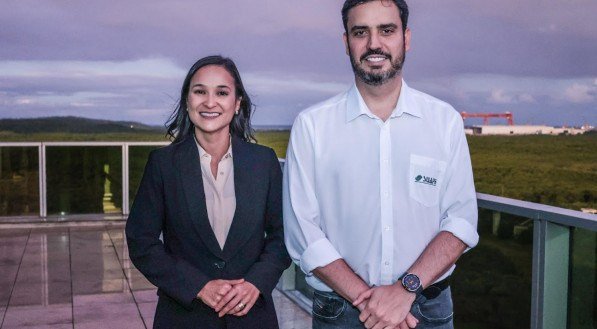 Os presidentes Ingrid Zanella, da OAB de Pernambuco, e Armando Monteiro Neto, de Suape