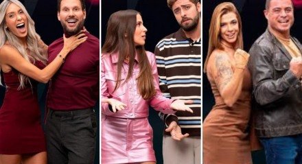Casais disputam a 10º DR no Power Couple Brasil.