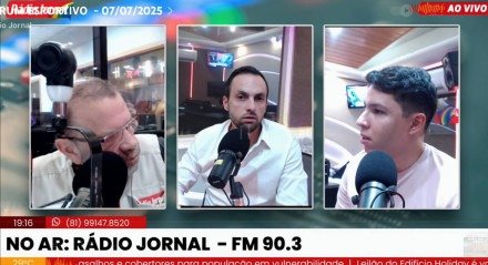 Enrico Ambrogini, diretor geral de futebol do Sport, em participação no Fórum Esportivo, da Rádio Jornal
