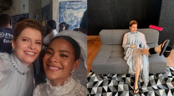Débora Bloch, a Odete Roitman de Vale Tudo, compartilha cenas do casamento de Maria de Fátima e Afonso