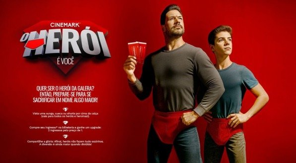 'O Herói é Você': Cinemark realiza ação promocional 2 por 1 com 'Superman'
