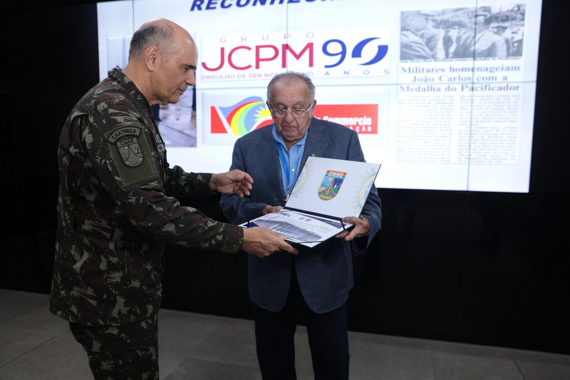 Grupo JCPM recebe homenagem do Comando Militar do Nordeste pelos 90 anos de fundação