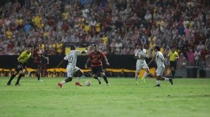 Lance de Sport x Ceará pelas quartas de finais da Copa do Nordeste 2025