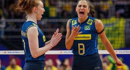 Julia Bergmann e Julia Kudiess vitória Brasil Liga das Nações