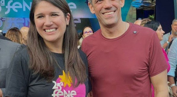 Os secretários Cacau de Paula e Daniel Coelho