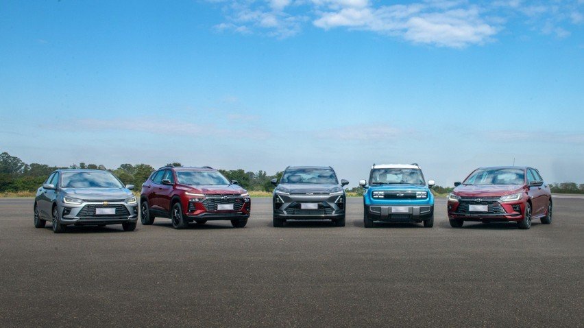 Novos carros da Chevrolet