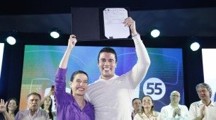 Raquel Lyra na filiação de Rodrigo Pinheiro ao PSD, em Caruaru