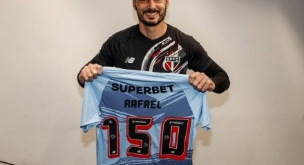 Rafael completou 150 jogos como goleiro do tricolor.