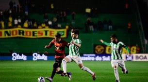 Lance do jogo entre Juventude x Sport pela 13ª rodada do Brasileirão