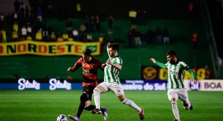 Lance do jogo entre Juventude x Sport pela 13ª rodada do Brasileirão