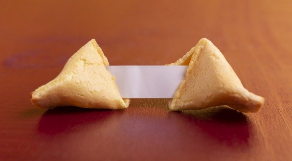 Imagem de um biscoito da sorte